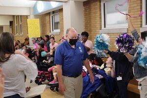 Students, staff at Western Pennsylvania School for Blind Children celebrate return of employee