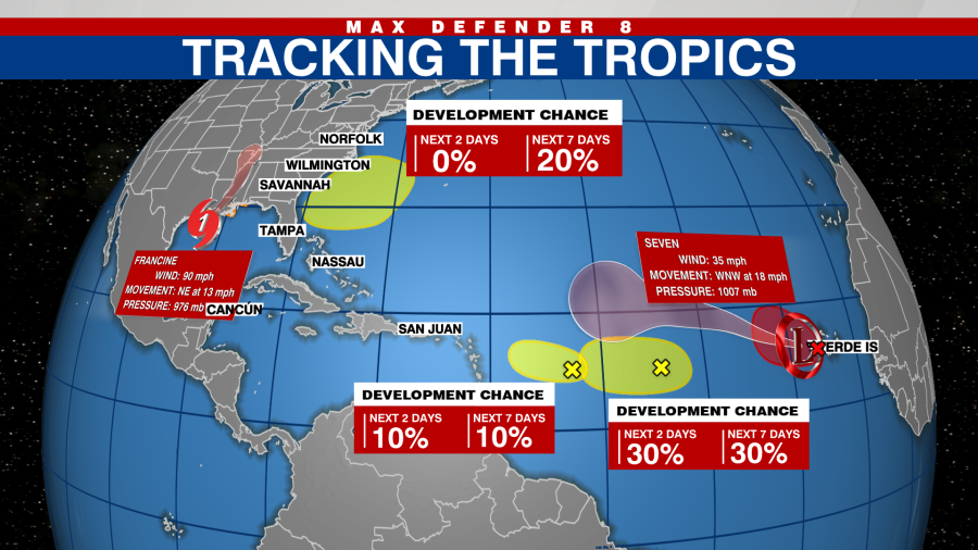 Tropical Depression 7 forms over the Eastern Atlantic: NHC