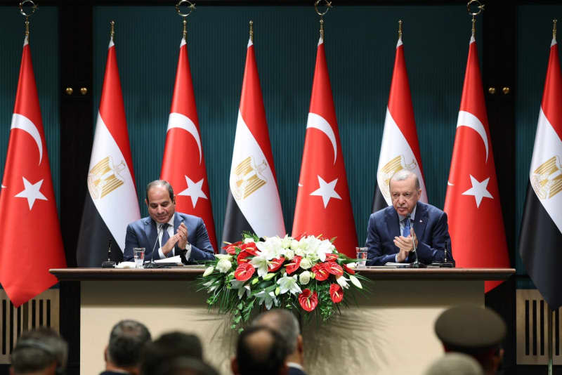 Turkish, Egyptian leaders stress joint stance on Gaza conflict