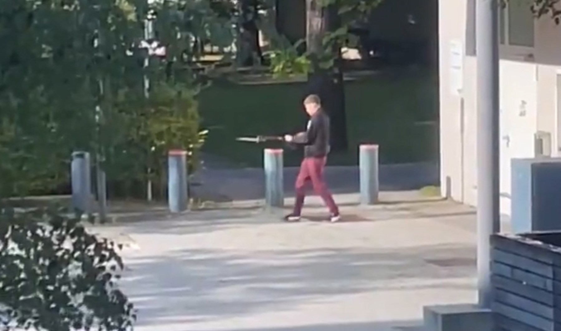 Video: Man seen firing antique rifle outside Israeli consulate in Germany