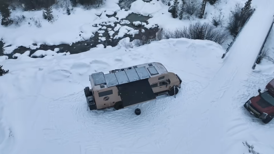 We Went Winter Camping in a .1 Million EarthRoamer and It Was So Epic