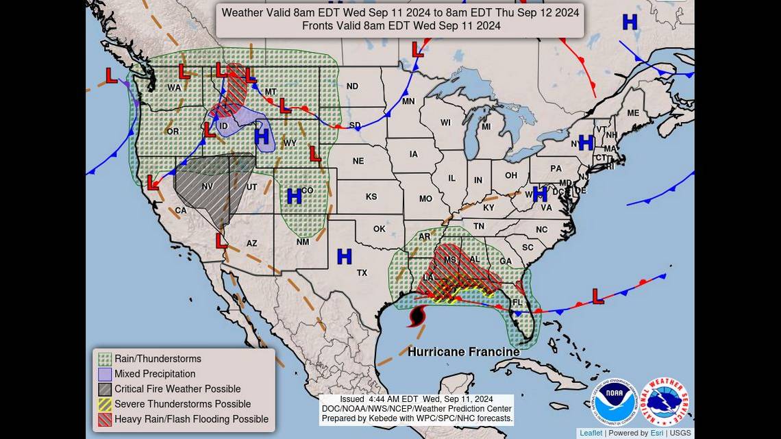 Will remnants of Hurricane Francine reach Kansas City area? Here’s what forecast says