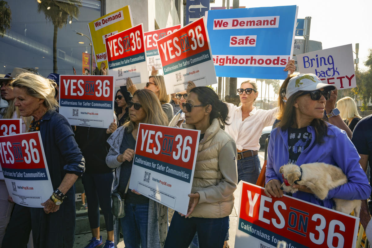 California poll shows voters support tough-on-crime Prop 36