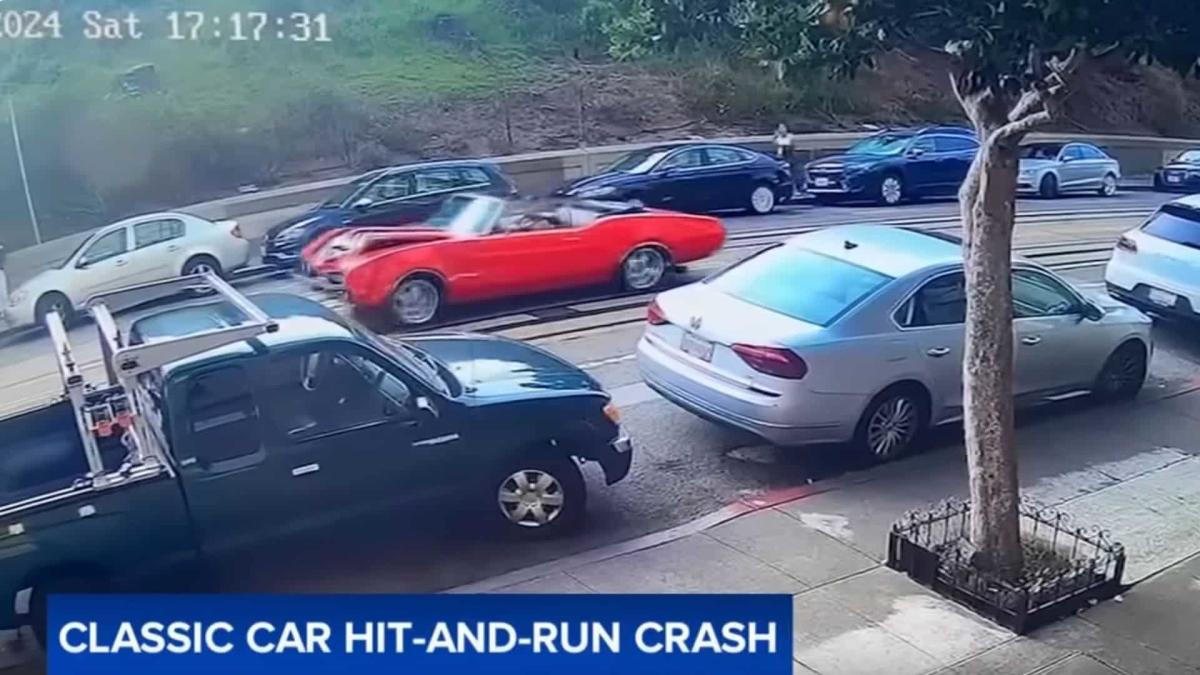 Classic Oldsmobile Does A San Francisco Hit And Run