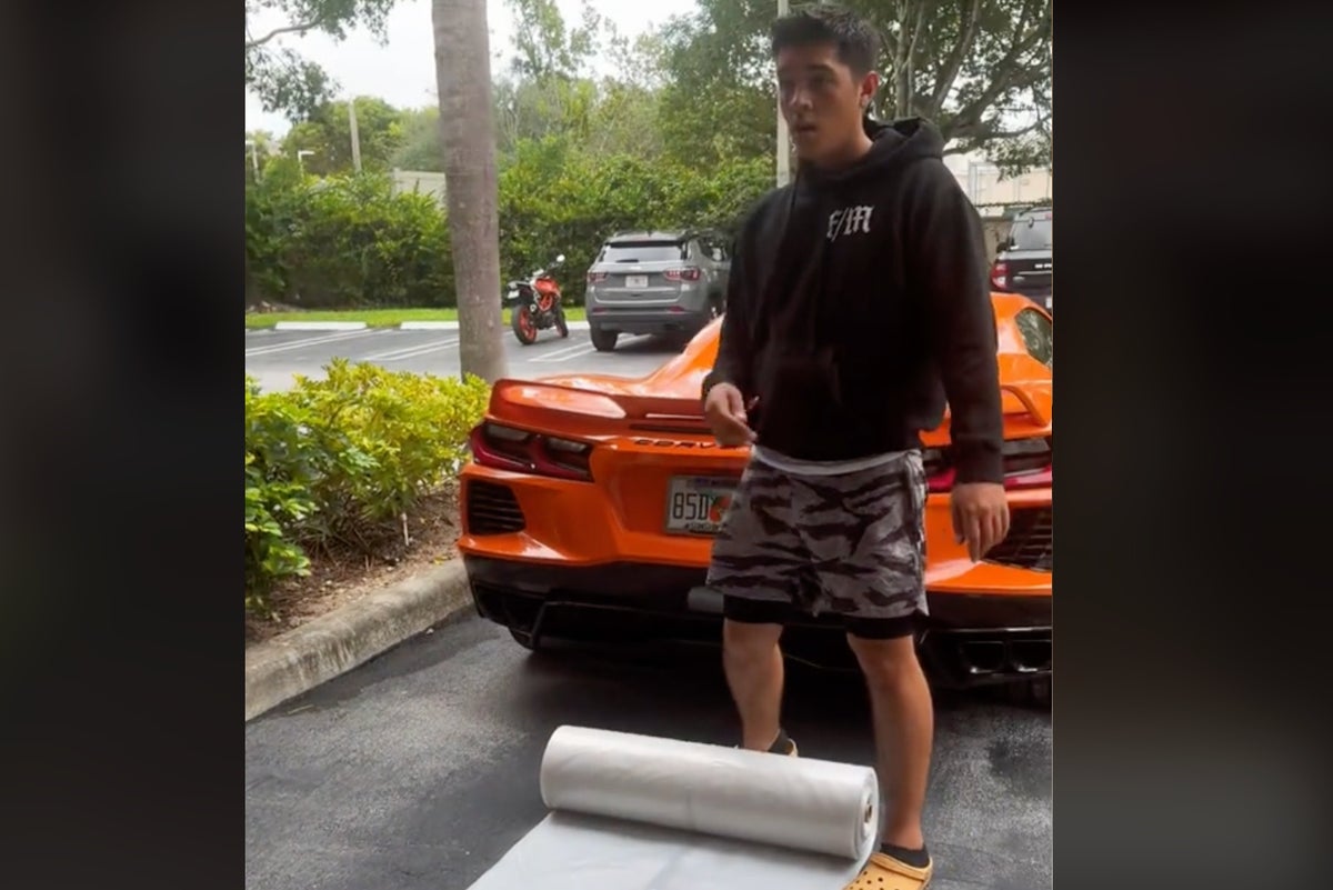 Florida man uses plastic wrap to protect his prized Corvette ahead of Milton — turns out he didn’t need to