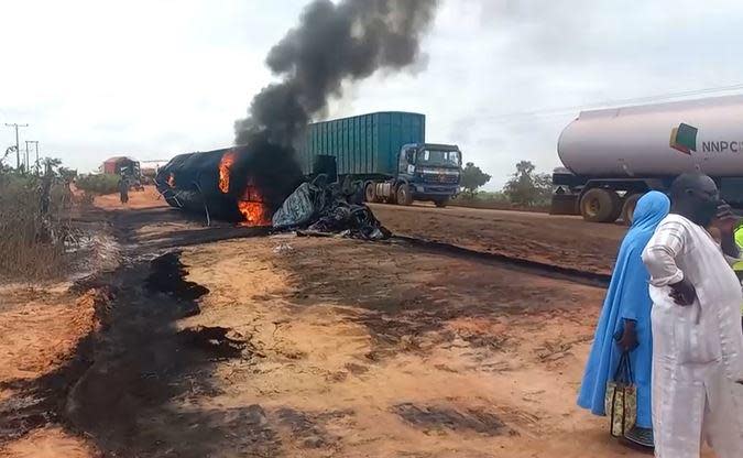 Fuel tanker truck explosion kills at least 94 in Nigeria