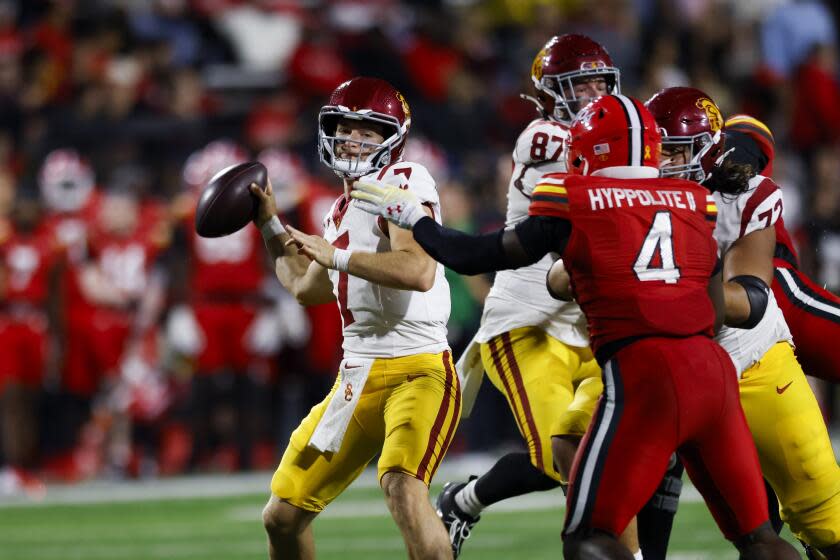 His defiance gone, Lincoln Riley struggles to explain USC’s latest devastating loss