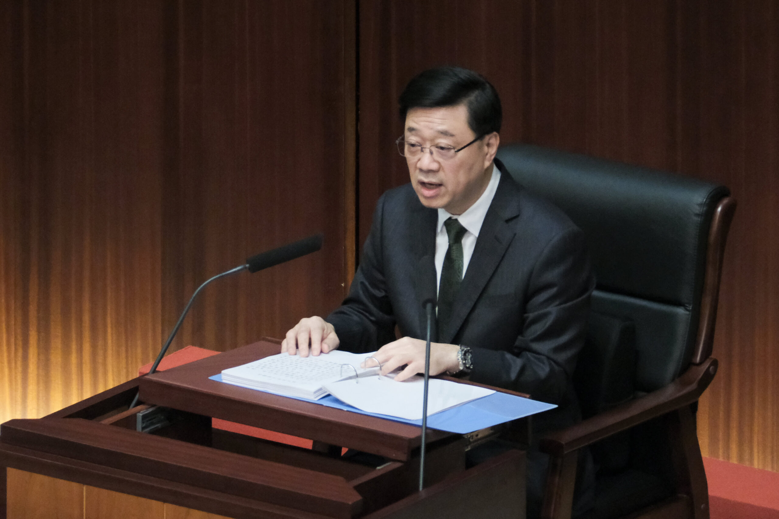 Hong Kong leader announces measures to address housing crisis