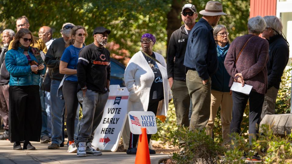 How will Helene affect voter turnout in the Asheville area?