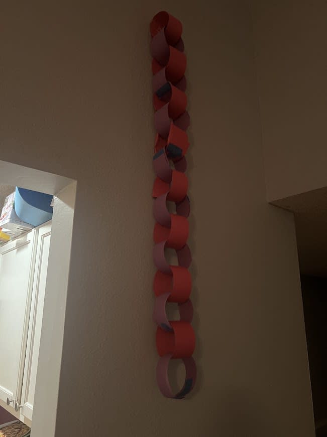 I survived Hurricane Milton and all I got was this paper chain on my wall