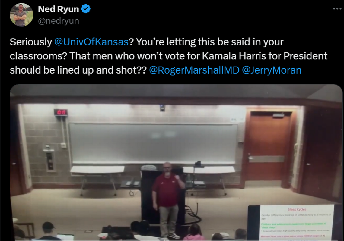 KU instructor who made violent remarks in viral video no longer employed by university