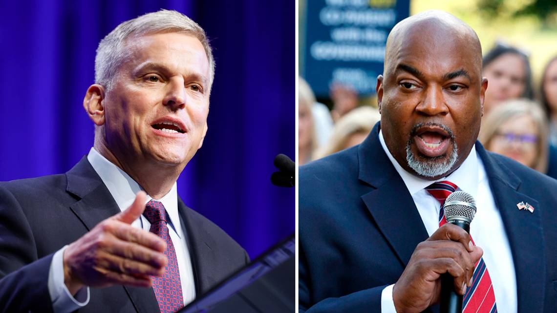 NC governor’s race: What candidates say about business, and Robinson skips Helene vote