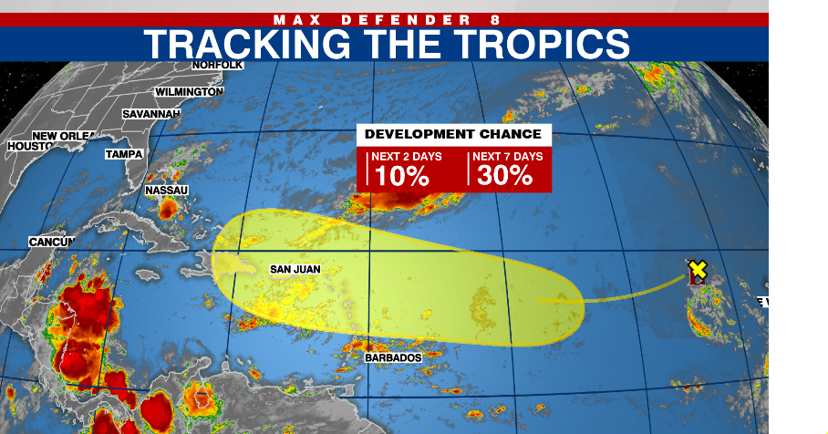 New tropical disturbance pops up in the Atlantic: National Hurricane Center