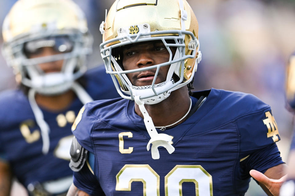 Notre Dame CB, projected first-round NFL pick Benjamin Morrison needs season-ending hip surgery