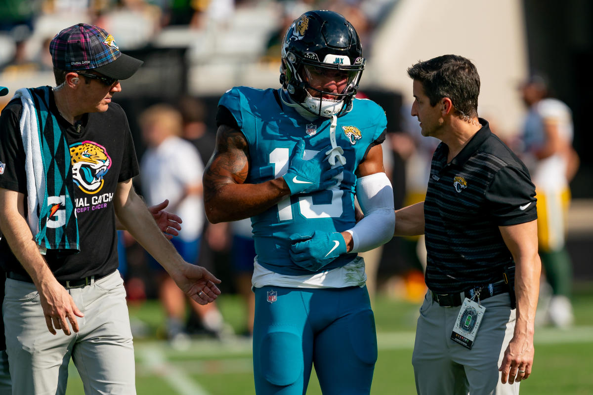 Reports: Jaguars WR Christian Kirk out for season with broken collarbone in loss to Packers