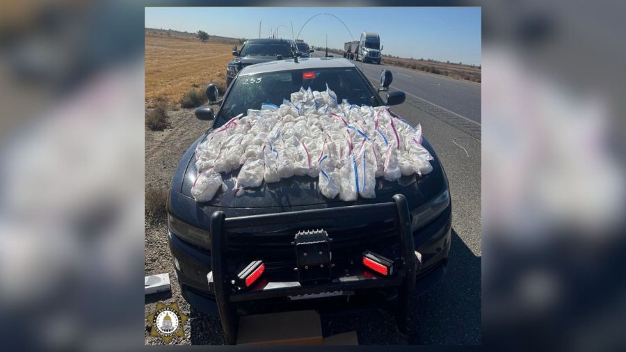 ‘Routine stop’ on California highway leads to discovery of 94 pounds of meth, cocaine