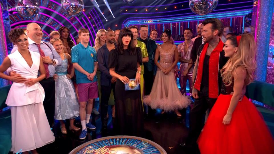 Strictly star Wynne Evans’s hand moment called out by Women’s Aid