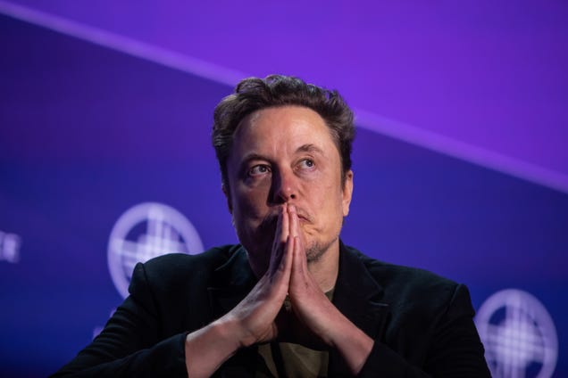 Tesla stock sinks 7% after Elon Musk’s robotaxi reveal disappoints investors