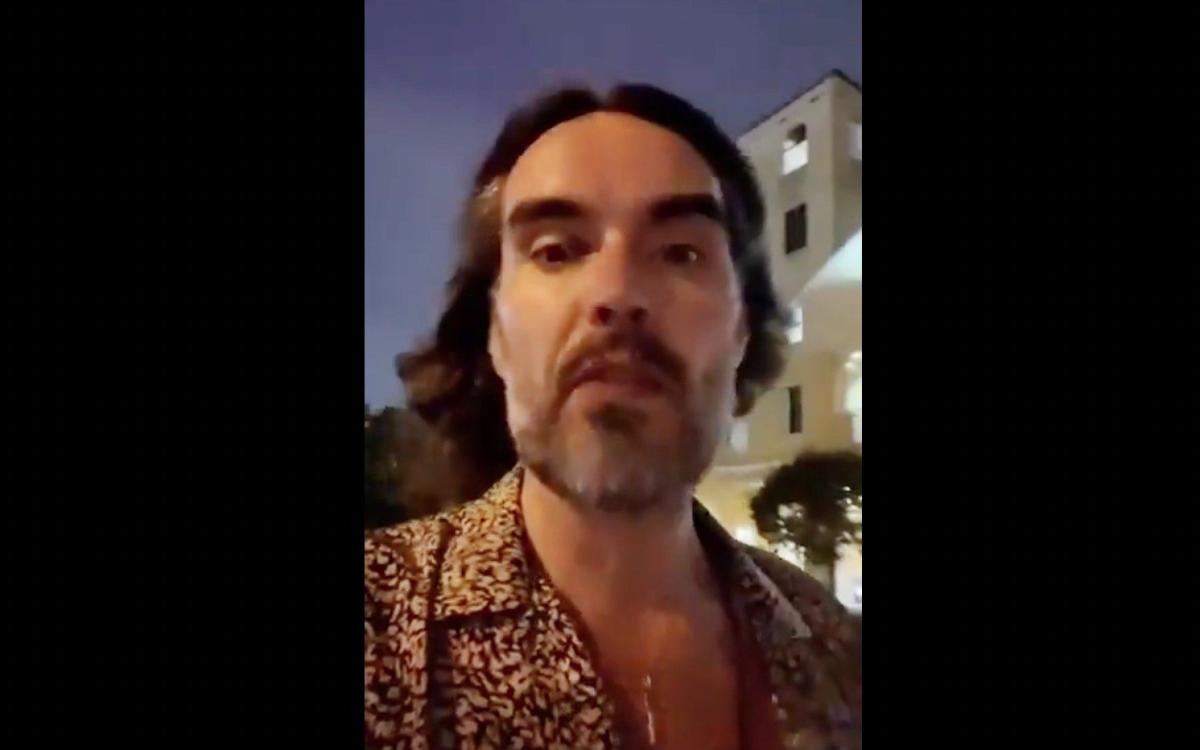 Watch: Russell Brand heads into Hurricane Milton to ‘find God’