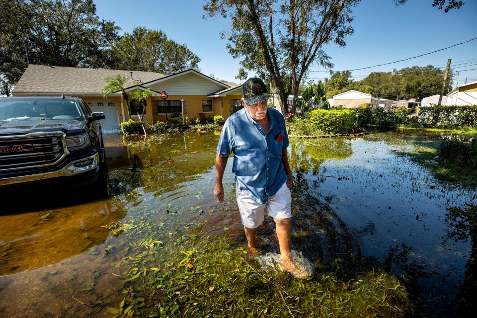 ‘We can’t get no relief’: On Lake Bonny in Lakeland, Milton brings unprecedented flooding