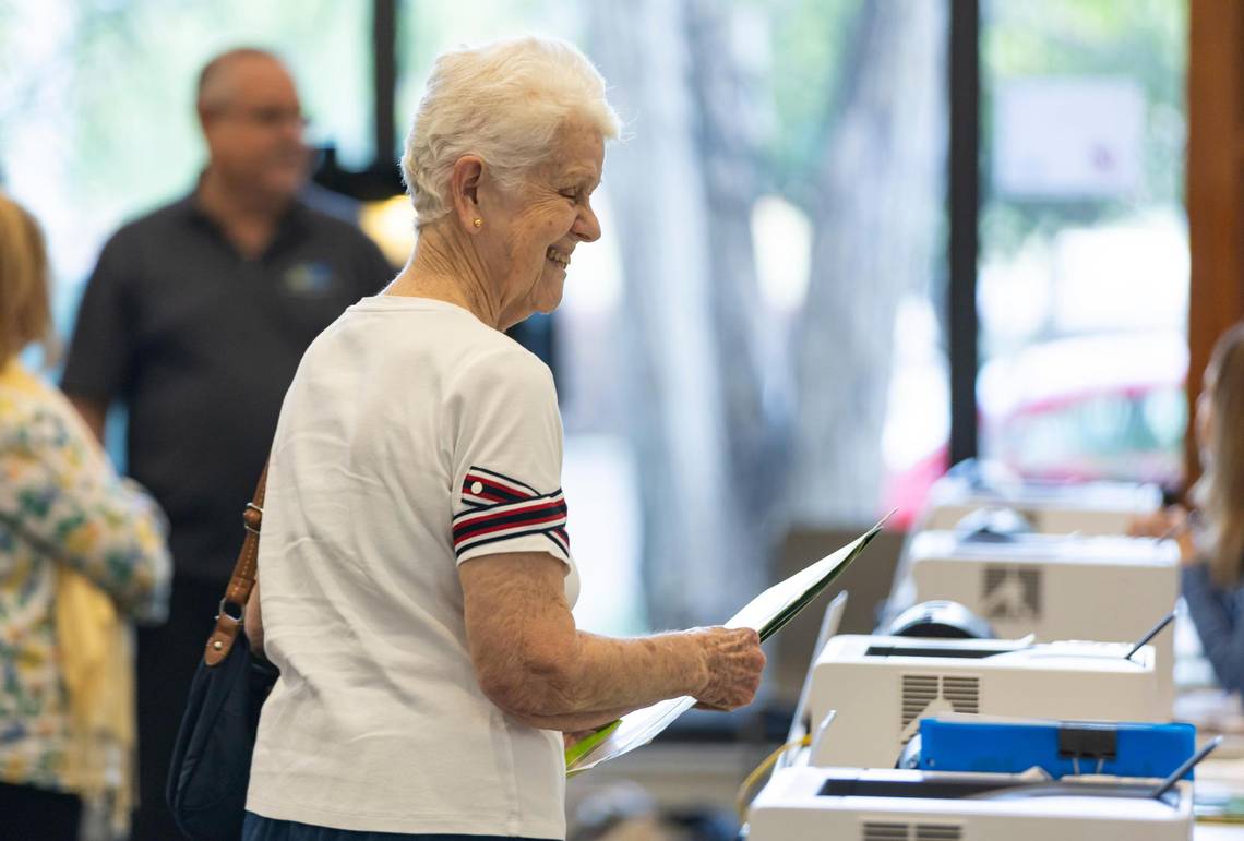 Which party has the lead in vote by mail, early voting in Miami-Dade? Take a look