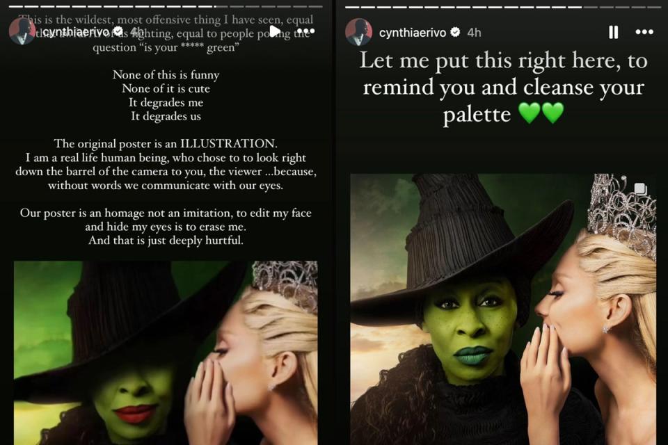 Wicked star slams ‘degrading’ film poster edit