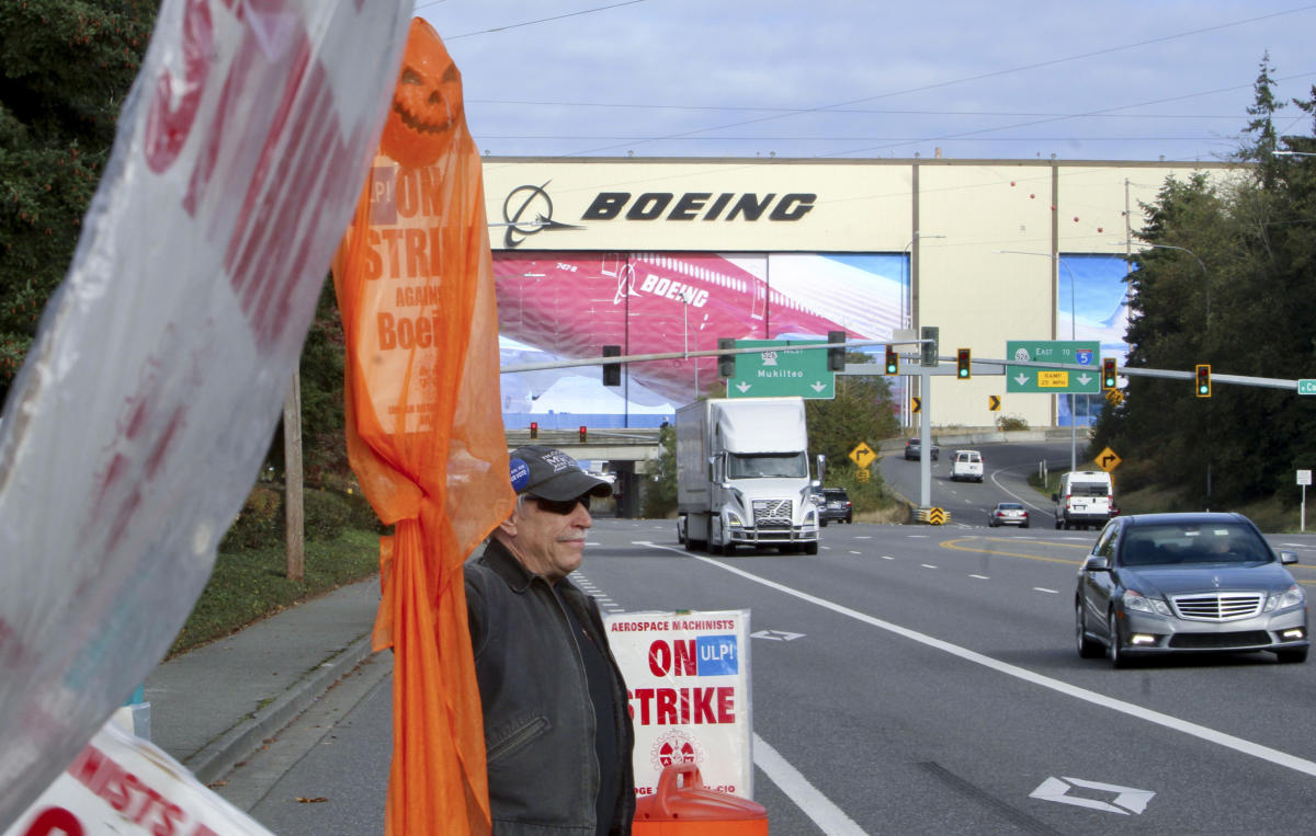 Boeing says it will take several weeks to resume production of planes after the strike