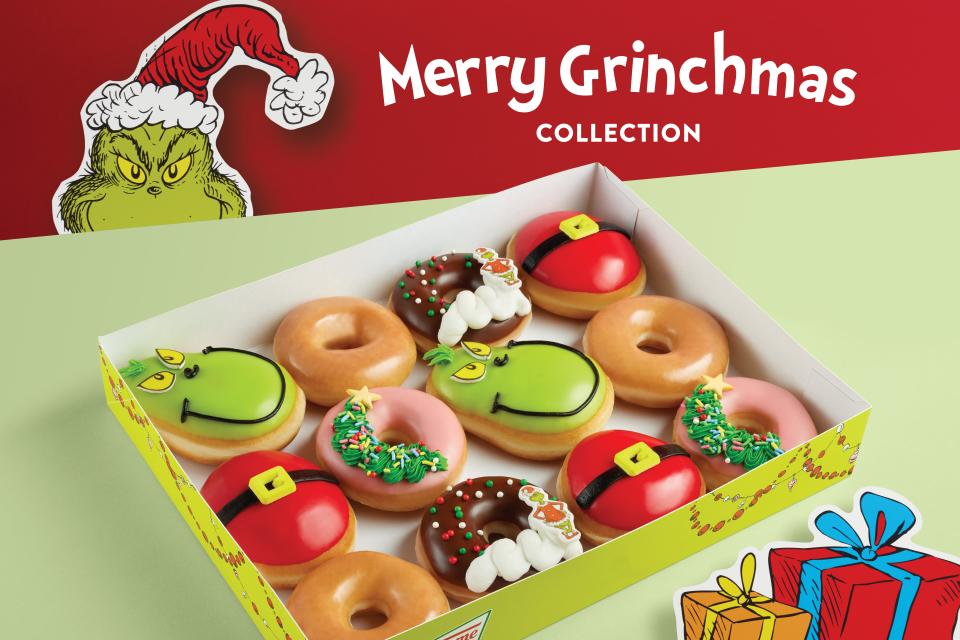 Even the Grinch can be sweet. Here’s when the new Krispy Kreme Grinch-inspired doughnuts drops