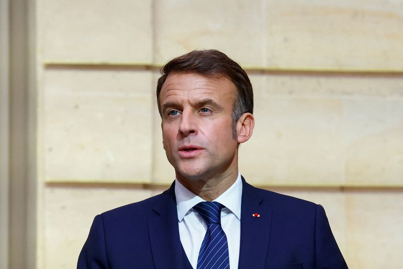 France’s Macron says strikes on Ukraine show Putin does not want peace