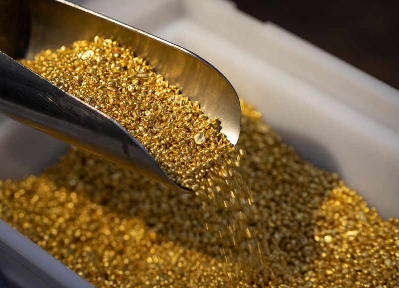 Gold prices ease from one-week high as US dollar strengthens