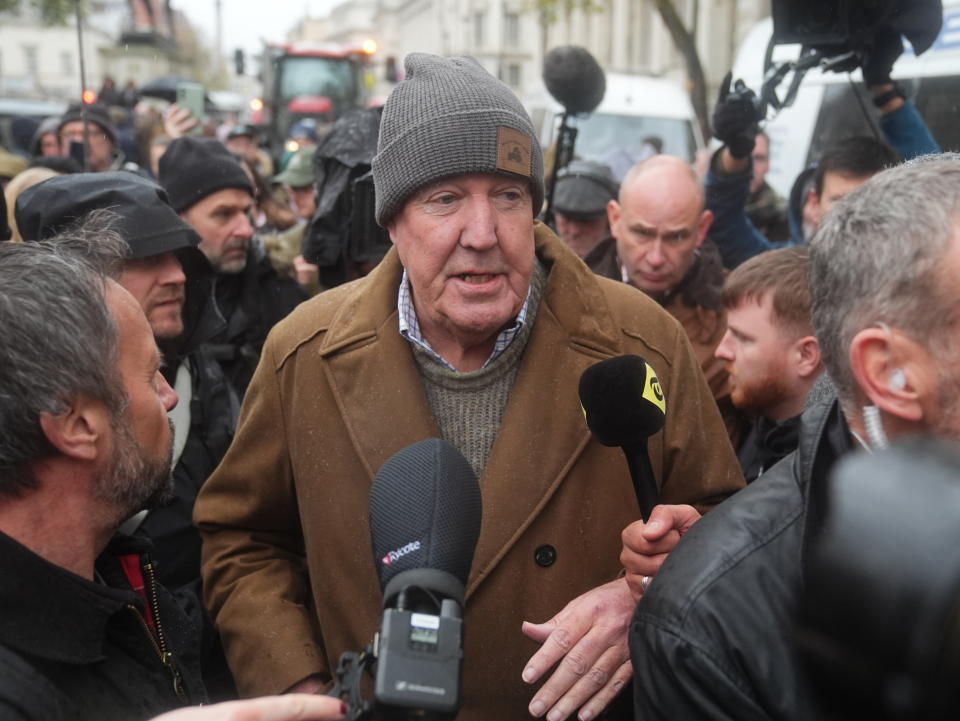 Jeremy Clarkson in tense exchange with BBC’s Victoria Derbyshire at inheritance tax protest