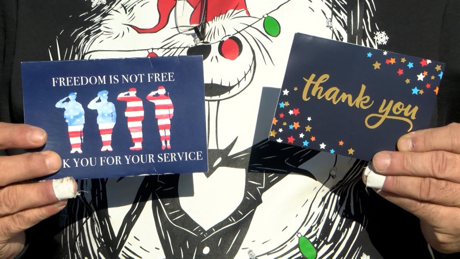 Local veteran thankful after children, businesses express gratitude on Veterans Day