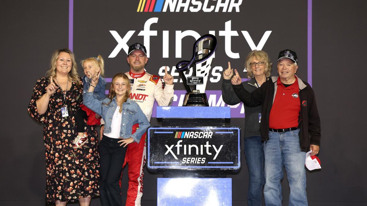 Long: An ‘overwhelmed’ Harper Allgaier sheds tears of joy after her daddy wins NASCAR Xfinity title