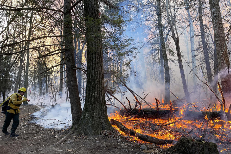 Over 150 homes evacuated as wildfire risk persists across historically dry Northeast