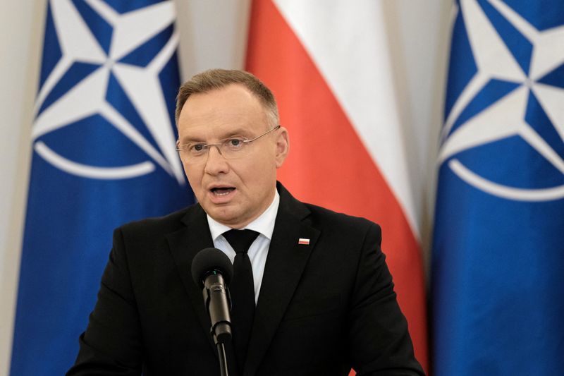 Poland’s Duda says U.S decision on arms may be decisive for Ukraine