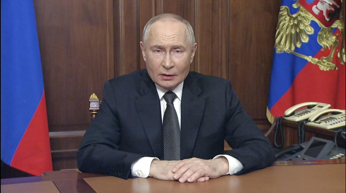 Putin touts Russia’s new missile and delivers a menacing warning to NATO