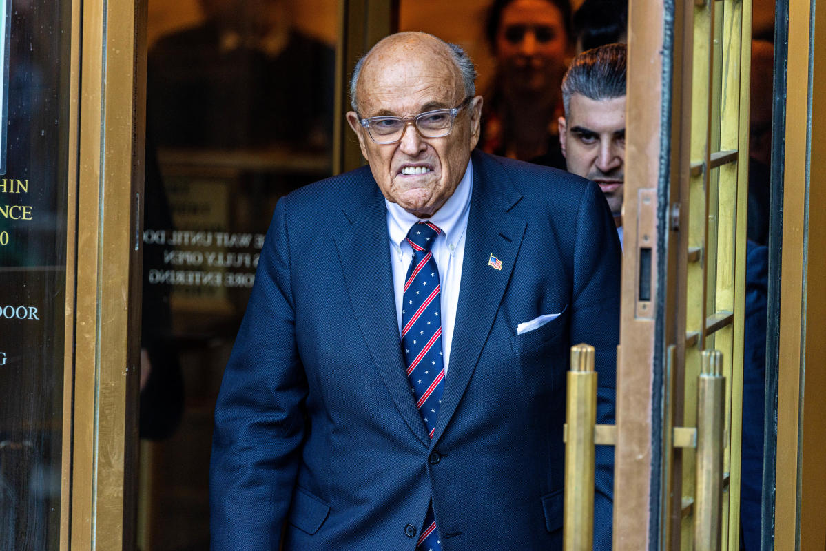 Rudy Giuliani says he’s out of money during court appearance