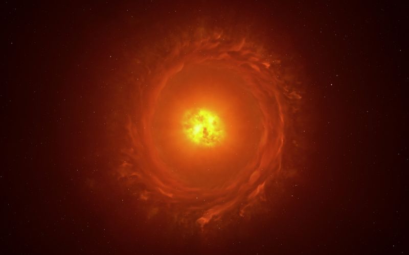 Scientists obtain image of a star on the precipice of disaster