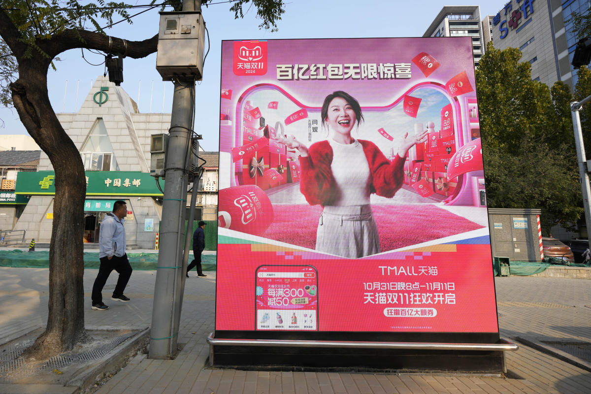 The Singles’ Day shopping festival loses its shine under China’s lagging economy