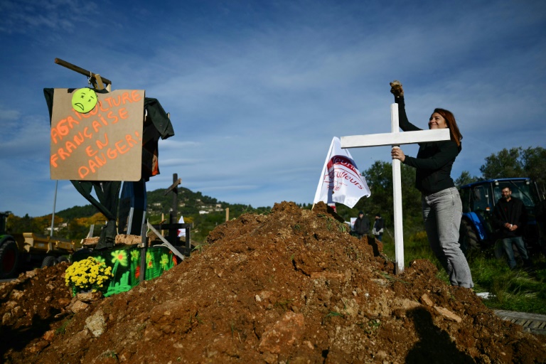 Tractor-driving French farmers protest EU-Mercosur deal