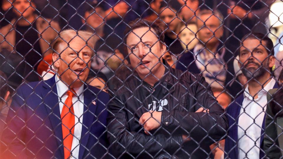 Trump flanked by top allies, cabinet picks at UFC 309: ‘USA, USA’