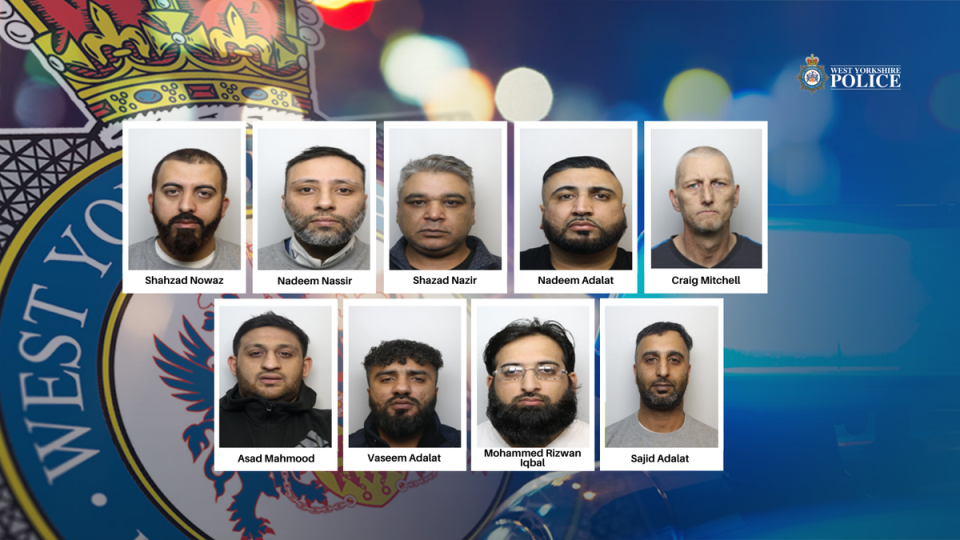 Twenty men jailed over child rape and sexual abuse in Calderdale