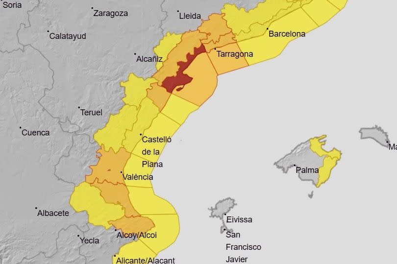 UK tourists warned as Spain issues ‘extreme danger’ alert for holiday hotspots