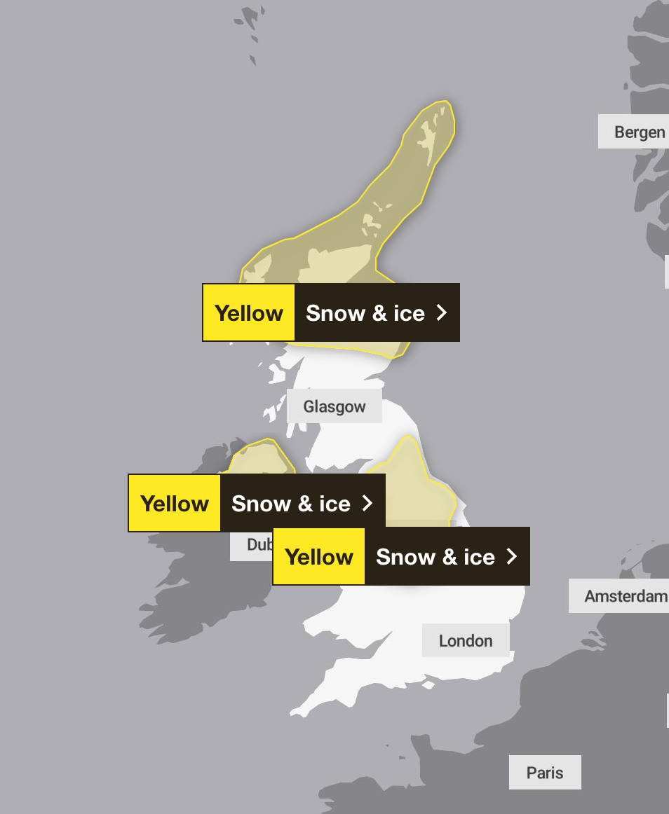 UK weather live: More snow forecast to fall as temperatures plunge amid Met Office warning