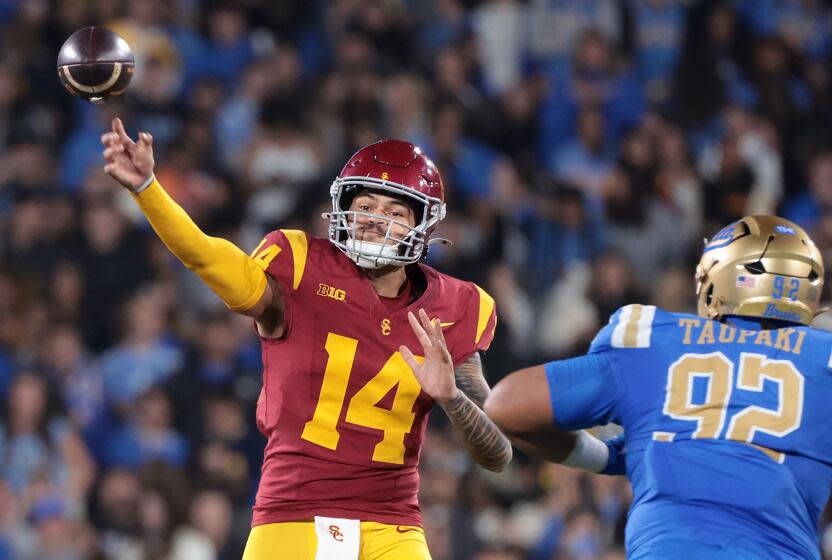 USC overcomes early miscues to defeat rival UCLA and become bowl eligible