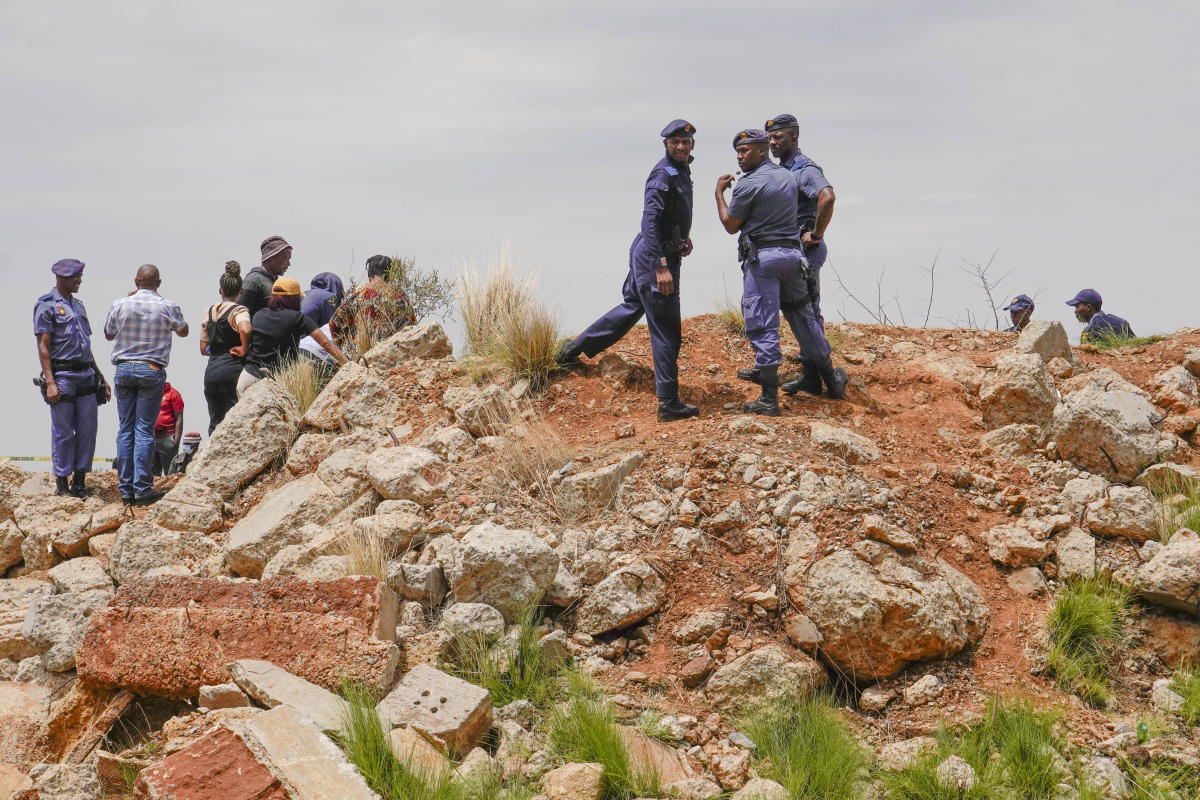 What to know about a standoff between police and illegal miners at a South Africa mine