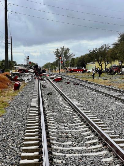 15 injured after Brightline train collides with Delray Beach fire engine