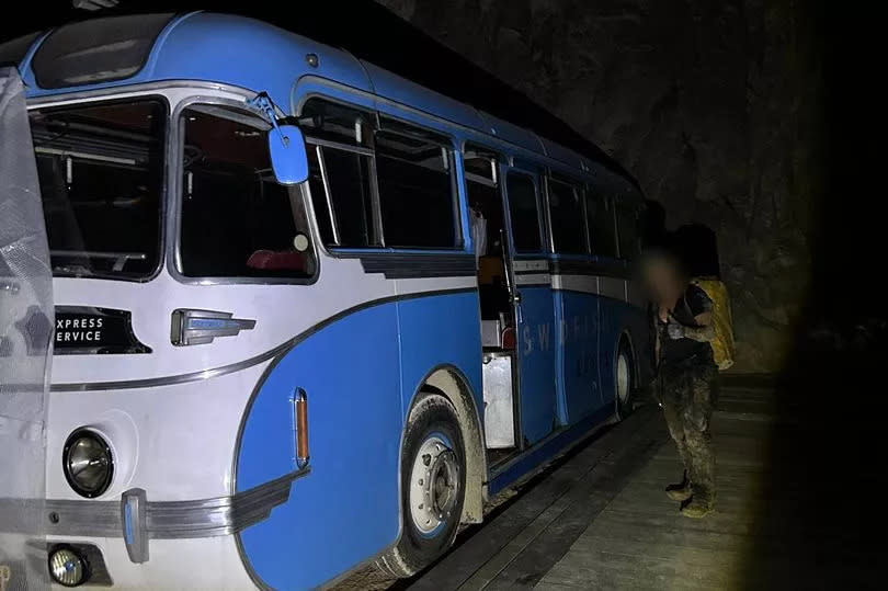 Abandoned Hollywood film set discovered underground in Derbyshire mine