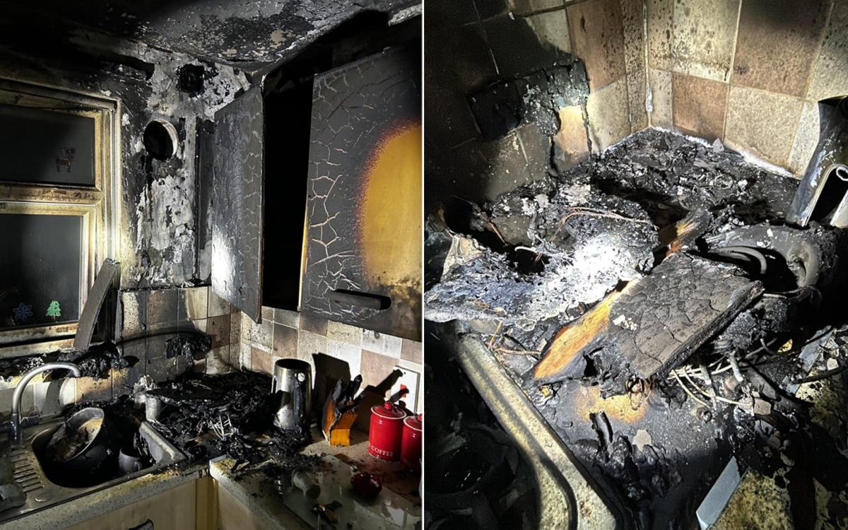 Air fryer warning after appliance catches fire and destroys family kitchen