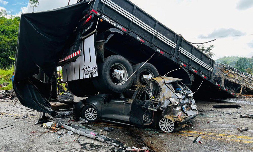 At least 38 people killed as bus and truck collide in Brazil